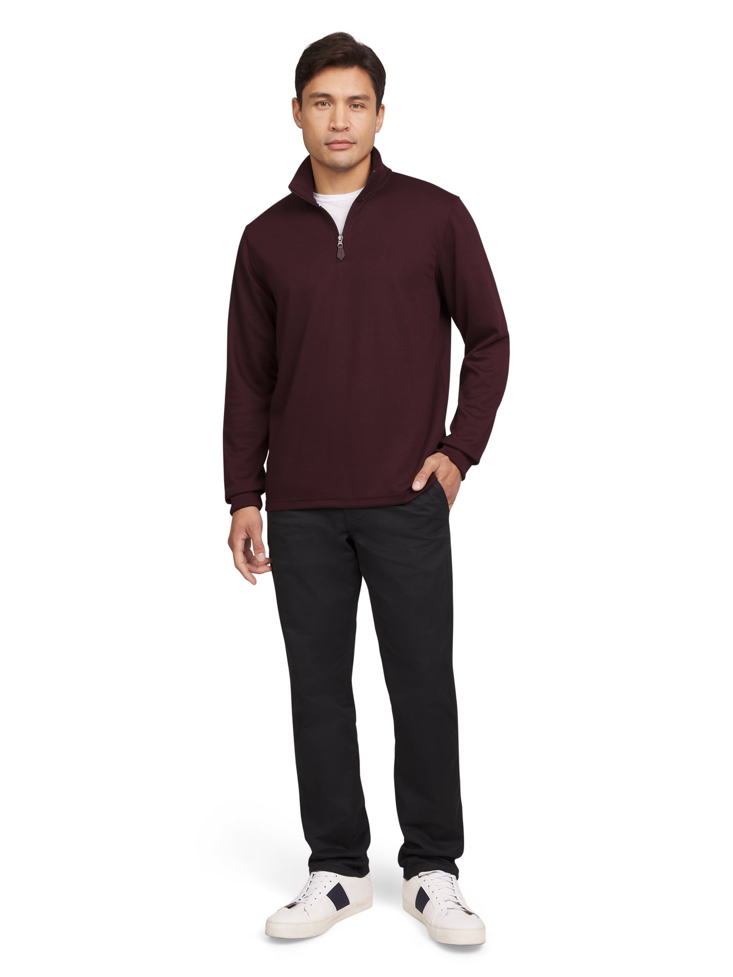 Chaps Men's & Big Men's Camden Quarter Zip Knit Sweater, Sizes S-2XL