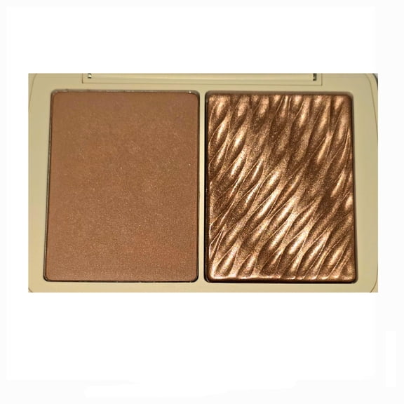 COVER FX Monochromatic Powder Bronzer Duo - Sunkissed Bronze - Soft Matte Luminous Shimmer Finish - Create Custom, High Impact Bronze Glow