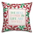 thumbnail image 2 of Creative Products Best Things Are Sweet 18x18 Spun Poly Pillow, 2 of 3