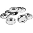 thumbnail image 3 of EeaseMX Platos para condimentos, platos redondos de acero inoxidable para postre, Chile, mostaza (8cm), 10 Uds., 3 of 7