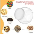 thumbnail image 4 of Clear Cookie Jars 6 Pcs,Candy Dish for Office Desk,Candy Jar for Candy Buffet,Cotton Ball Container Jar,Plastic Jar for Candy,Cookie,Pasta,Popcorn,Snacks (Clear), 4 of 7