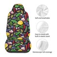 thumbnail image 5 of Honeii Herbs And Spices Print Car Seat Covers 2 Pieces, Full Set Universal Seat Covers for Cars, Waterproof Auto Seat Protectors, 5 of 7
