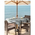 thumbnail image 3 of Outdoor Tablecloths with Umbrella Hole & Zipper, Sage Green Grey Vintage 60x60 Inch Square Tablecloths, Retro Abstract Art Waterproof Table Cloth, Patio/Pool/Picnic Table Covers, 3 of 8