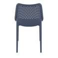 thumbnail image 5 of Luxury Commercial Living 32.25" Gray Stackable Outdoor Patio Dining Chair, 5 of 8