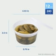 thumbnail image 3 of Karat [240 Pack - 12oz] Deli Containers with Lids, Injection Molded Recyclable PP Food Containers, Plastic Deli Cups, 3 of 8