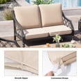 thumbnail image 7 of Pellebant 25x24 Inch Outdoor Cushions for Patio Furniture Water Resistant Patio Chair Cushions 2-Year Fade Resistant Deep Seat Cushions, Replacement Cushions for Outdoor Furniture,Beige, 7 of 7