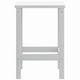 thumbnail image 4 of Mesa Adirondack para patio VidaXL, cuadrada, blanca, HDPE, 38 x 38 x 46 cm, 4 of 7