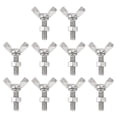 thumbnail image 1 of Paquete de 10 tornillos mariposa con ala M6-1x20mm con 10 tuercas, acero inoxidable 304, 1 of 5