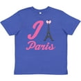 thumbnail image 3 of Inktastic I Love Paris Eiffel Tower Youth T-Shirt, 3 of 5