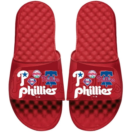 

Men s ISlide Red Philadelphia Phillies Collage Slide Sandals