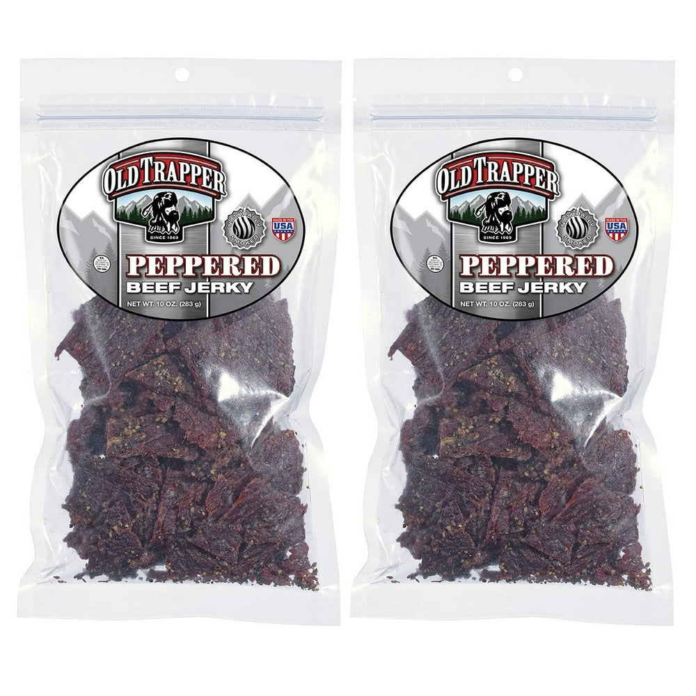 Old Trapper Beef Jerky Peppered 10 Oz