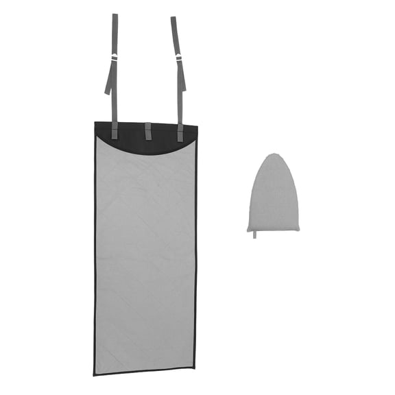 WORGEOUS 1 Set Portable Heat Resistant Ironing Mat Set Door Hanging Ironing Pad  Ironing Board For Home Travel Steam Ironing Adjustable Strap Protects Walls Easy Storage