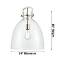 thumbnail image 3 of Innovations Lighting - Newton Bell - 1 Light Cord Hung Pendant In Industrial, 3 of 7