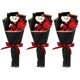 thumbnail image 2 of Soap Flowers Mini Bouquet Graduation Flower Bear Assorted Color 36X16X8CM Gift 3Pcs, 2 of 4