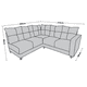 thumbnail image 5 of Sala Esquinera El Bazar Store Loki Negro 200x215 cm Tela Lino Nacional Modular, 5 of 5
