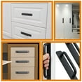 thumbnail image 4 of NICEXMAS Adhesive Cabinet Handles Pulls Sliding Screen Door Handle Black 2Pcs Aluminium Alloy, 4 of 7