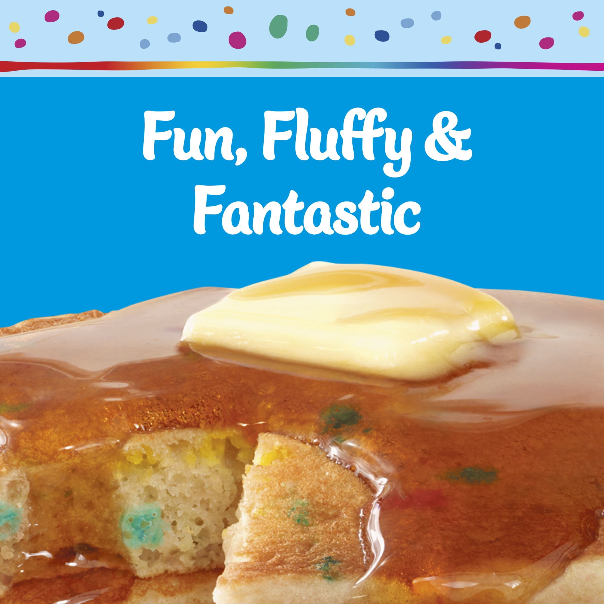 Pillsbury Funfetti Complete Buttermilk Pancake and Waffle Mix, 28 oz Box