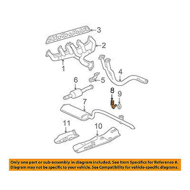 Jeep CHRYSLER OEM 9904 Grand Cherokee ExhaustMuffler & Pipe Hanger