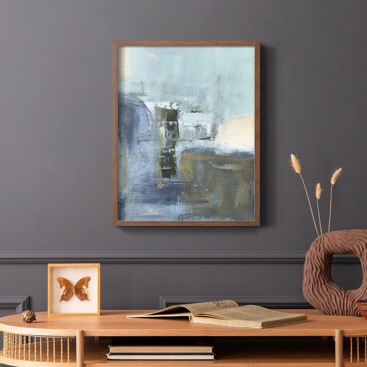 Sand Pond Summer I in Brown Solid Wood 11 x 14 Framed Print