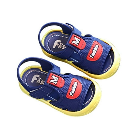 

Girls Boys Sandals Premium Soft Soled Beach Slippers Open Toe Comfort Toddler Summer Princess Casual Hook and Loop Shoes