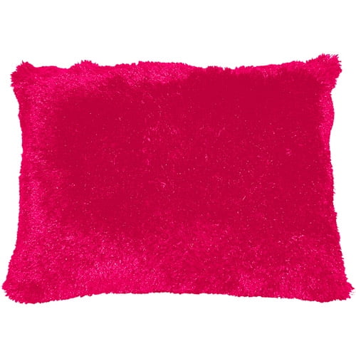 Your Zone Pillow W Cover 20x26 Racy Pink Walmart Com