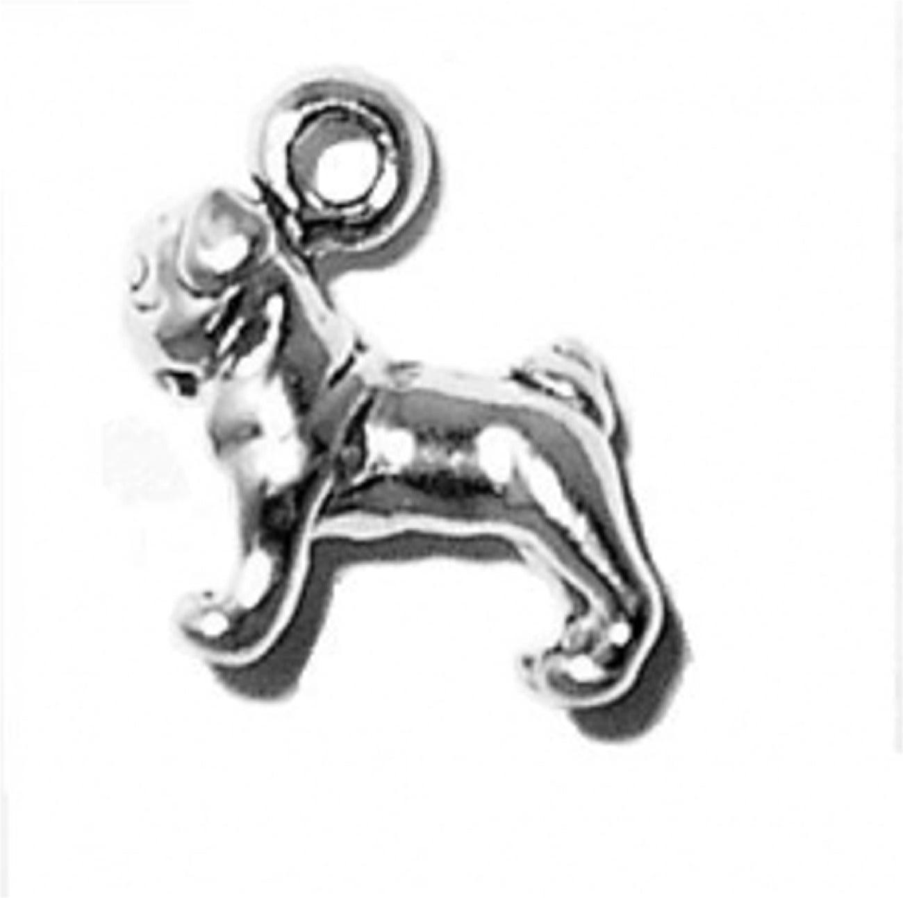 Choose From 16 Different Breeds Silver Dog/Canine Pendant Unisex 925 Sterling Silver 