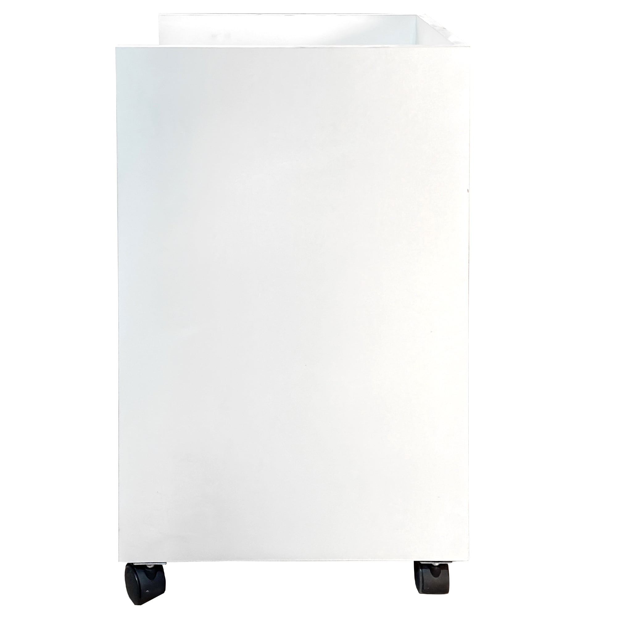 Mintazer 3 Tier Slide Out Storage Cabinet with Wheels, Freestanding Rolling Pantry Cabinets for Kitchen Pantry Bedroom Living Room Bathroom Office, White