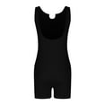 thumbnail image 4 of Wyobmus Women's Lightweight Short Jumpsuits Fashion Tummy Control Athletic Jumpsuit One Piece Sleeveless Skinny Sports Bodysuit Black, 4 of 7