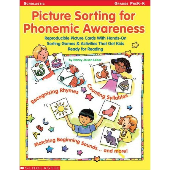 Pre-Owned Picture Sorting for Phonemic Awareness: Reproducible Picture Cards with Hands-On Sorting Games & Activities That Get Kids Ready for Reading (Paperback) 0439282314 9780439282314