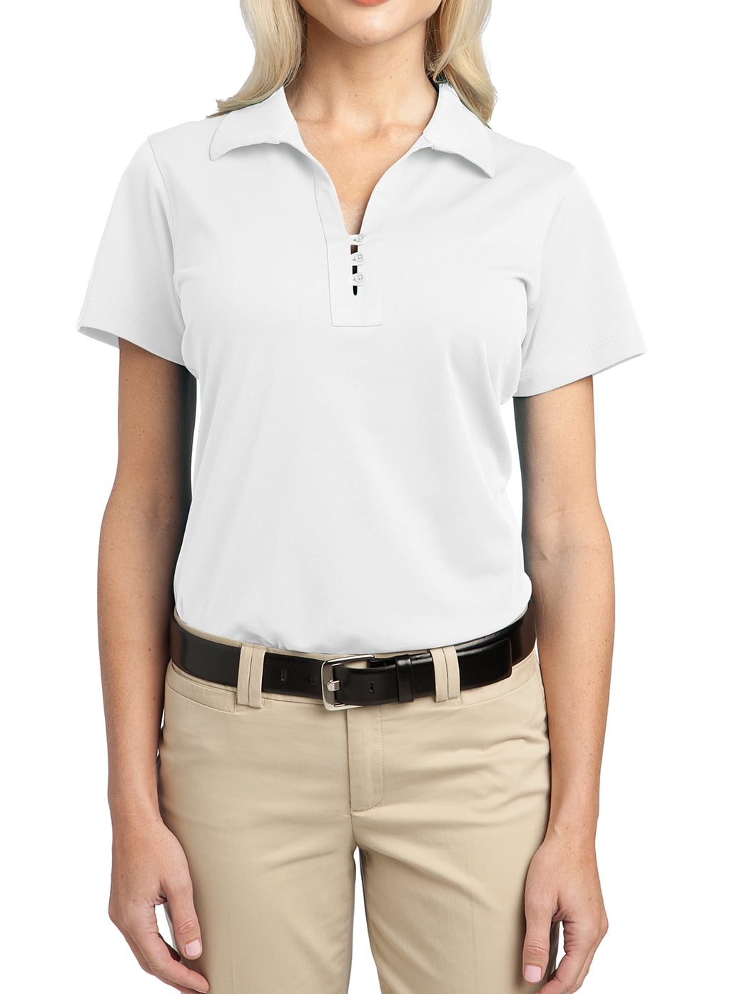 walmart white polo women's