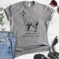thumbnail image 2 of Llama Said Knock You Out Shirt, Unisex Women's Men's Shirt, Funny Animal Tee, Llama Pun Shirt, Hip Hop Tee, Dark Heather Gray, Medium, 2 of 6