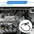 thumbnail image 2 of Unique Bargains 1 Pc Crankshaft Position Sensor for Hyundai Terracan 2.9L 2003-2006 Sturdy Metal Plastic Black Engine Crank CKP Sensor, 2 of 6