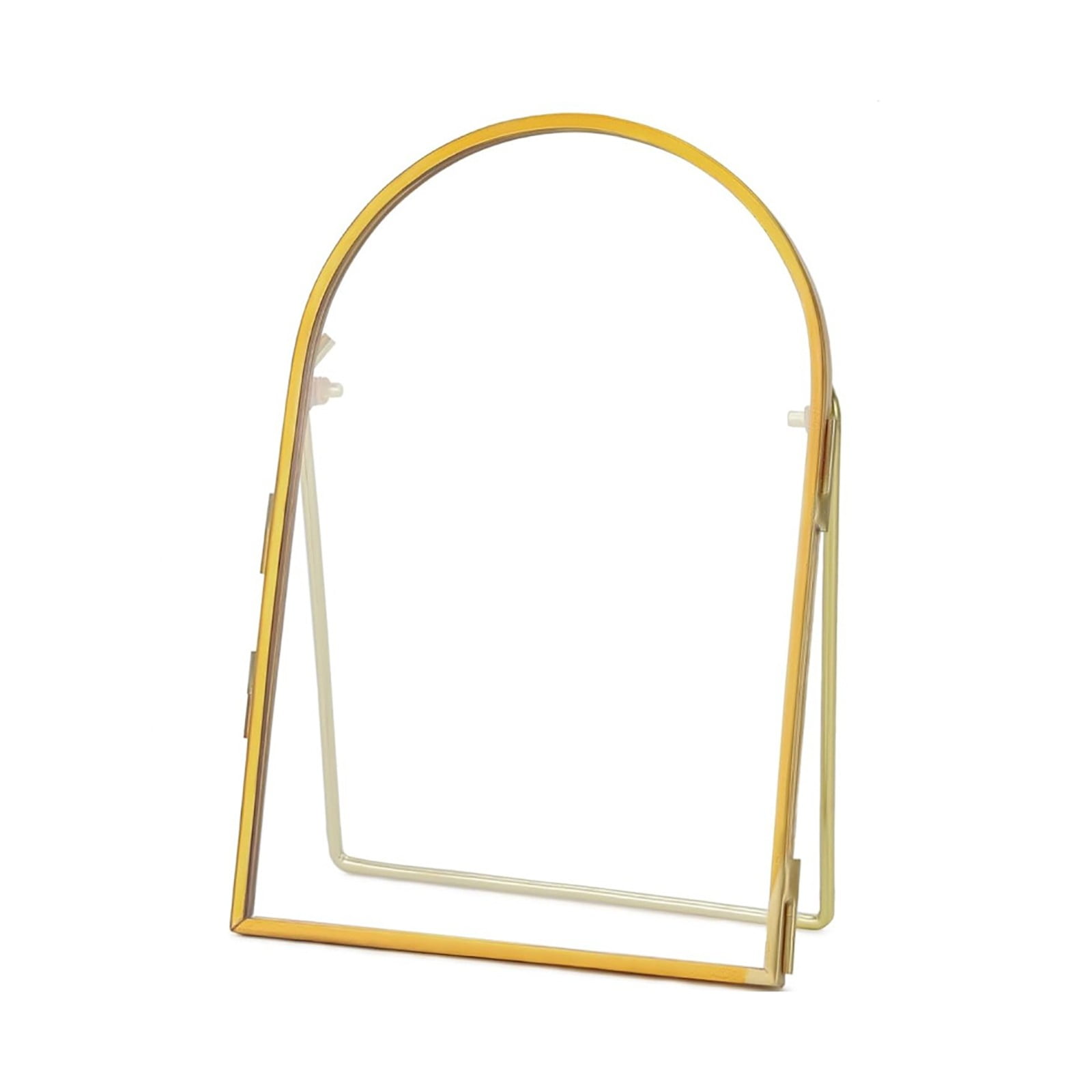 pdqouc Gold Arched Glass Keepsake Frame for Baby Footprints & Handprints – 4 Size Options Display Stand Perfect for & Memory Preservation