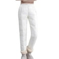 thumbnail image 2 of BILIKEYU Fleece Lined Jeans for Women, Wide Leg Sweatpants Women, Winter Clothing for Women, 2 of 5