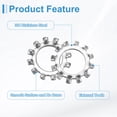 thumbnail image 3 of 40Pcs SAE 3/8" 304 Stainless Steel External Tooth Lock Washer, 3 of 6