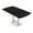 Black Cypress w/Silver Base, variant on Arc Rectangle Bistro Height Meeting Table Double Metal Base 46x84 Bar Table