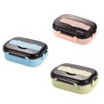 thumbnail image 2 of Bento Lunch Box For Student Thermal Insulation Bento Lunch Box High-Grade Stainless Steel Liner Lunch Containers Green, 2 of 6