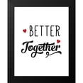 thumbnail image 2 of CAD Designs 12x14 Black Modern Framed Museum Art Print Titled - Better Together, 2 of 5