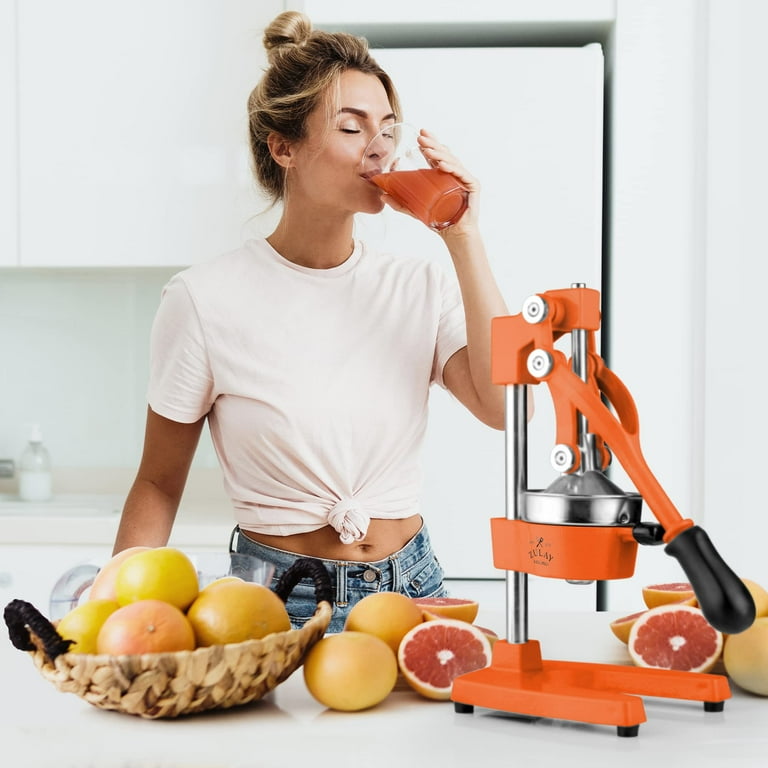 Zulay Kitchen Citrus Press Heavy Duty Juicer Orange
