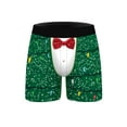 Sunisery Christmas Underwear for Men 3D Print Breathable Funny Novelty Holiday Boxer Briefs