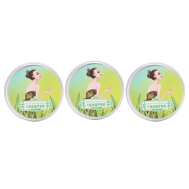 Vera 3pcs Hidratante Aloe Vera Gel Antiacne Reparaciód de Piel Calmante Gel Blanquor de Crema de Cara 30G