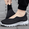 thumbnail image 4 of Leisure sports Velcro elderly shoes with wide and swollen feet for middle-aged and elderly men and women, soft soled walking shoes, 4 of 7