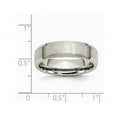 thumbnail image 2 of Mens Chisel 6mm Titanium Wedding Band Ring with Beveled Edge, 2 of 6