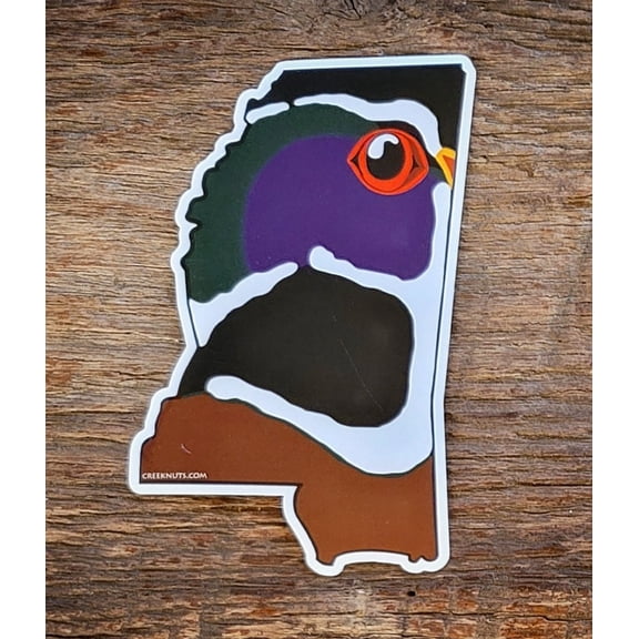 Mississippi Wood Duck Skin Sticker Decal