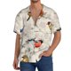 thumbnail image 1 of Balery Little Birds Camisa Casual de Manga Corta con Botones para Hombre, Texturizada, Estilo Cubano, para Playa, Verano-Small, 1 of 5