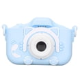 thumbnail image 1 of Cámara de juguete para niños, cámara digital para selfies, cámara de video de 20 MP con función MP3 para niños mayores de 3 años, azul, con tarjeta de memoria de 32 G y lector de tarjetas, 1 of 12