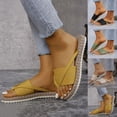 thumbnail image 2 of Vhkiploz Summer Flat Slippers for Women Open Toe Slippers Vacation Everyday Casual Beach Slides, 2 of 9
