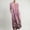 Pink, variant on TMOYZQ Women’s Summer Boho Linen Dress Short Sleeve Vintage Flower Printed Maxi Dress Crew Neck Loose Casual Long Dress with Pocket