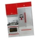 thumbnail image 2 of Estufa de cocina Refrigerador Juguetes de cocina con pilas para 3 años + rojo Sunnimix Modern Kitchen Toys, 2 of 8