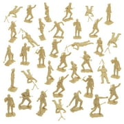 BMC Classic MPC German Plastic Army Men - Tan 36pc WW2 Soldier Figures - US Made